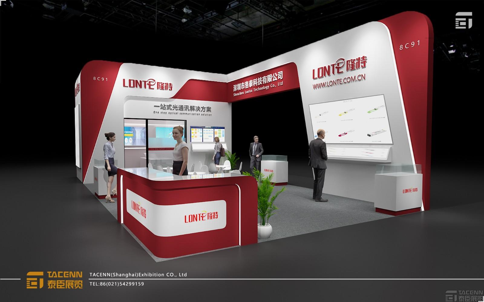 隆特通信展臺(tái)搭建